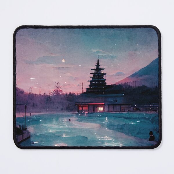 Item preview, Japanese Hot Spring (Lofi Aesthetic) No. 3 designed and sold by WolfPack-Art.