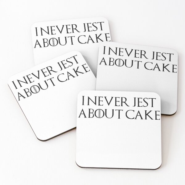 Item preview, I Never Jest About Cake - Dragon Quote designed and sold by CryptoThings.