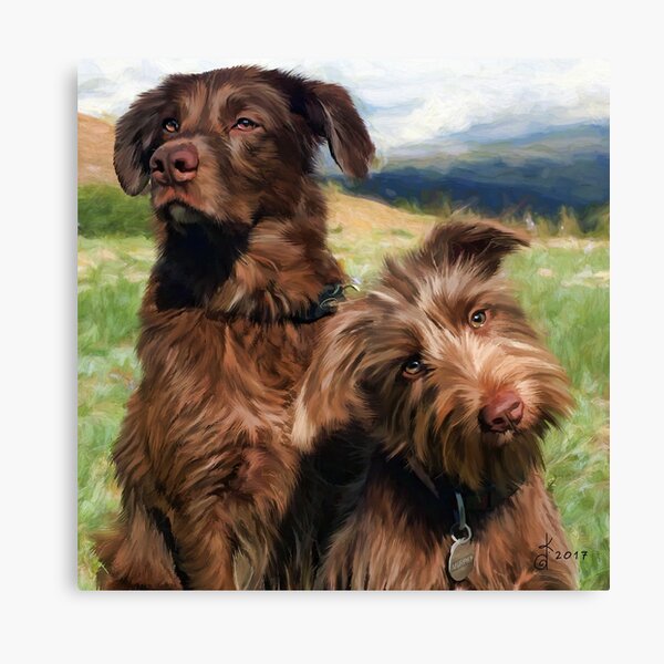 "Harper & Murphy" Square Canvas Print