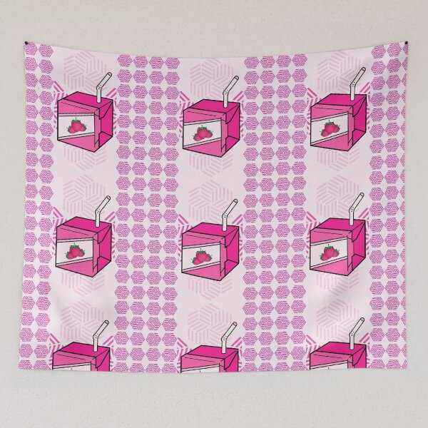 Item preview, The Strawberry Milk in Pink Infinity Seamless Pattern designed and sold by MyMemoriesArts.
