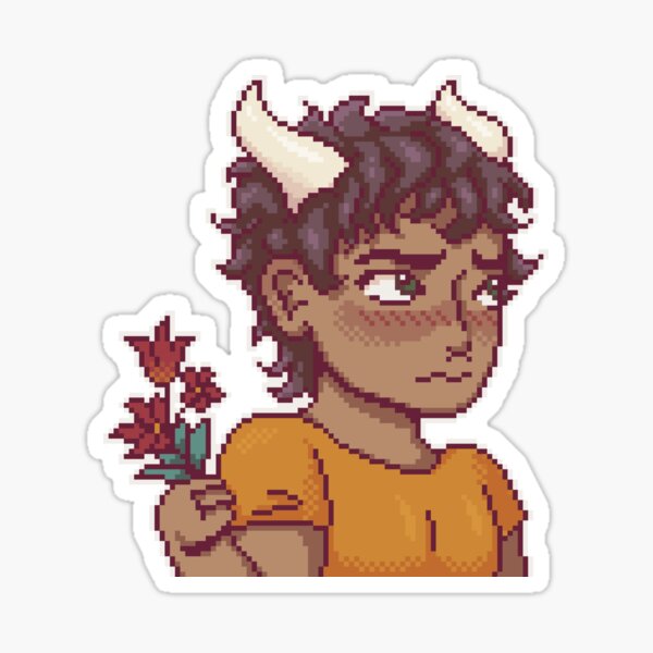 Item preview, xander blush (sticker) designed and sold by Robobarbie.