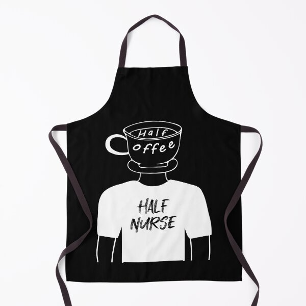 Item preview, Half Coffee Half Nurse Funny Human Hybrid in White Tee designed and sold by artfulnotebook.