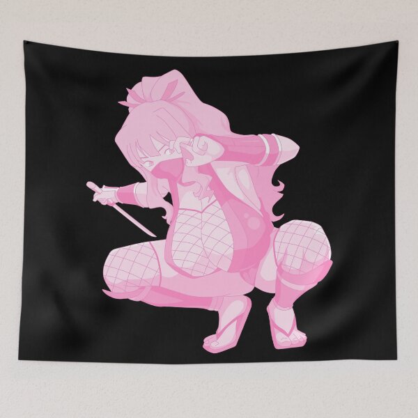 Item preview, Lewd ninja anime girl hentai manga ecchi waifu pink designed and sold by ArthurPoe.