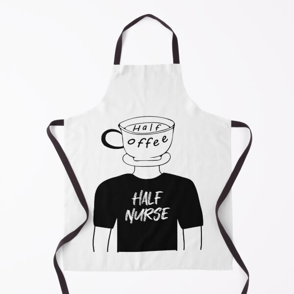 Item preview, Half Coffee Half Nurse Funny Human Hybrid in Black Tee designed and sold by artfulnotebook.