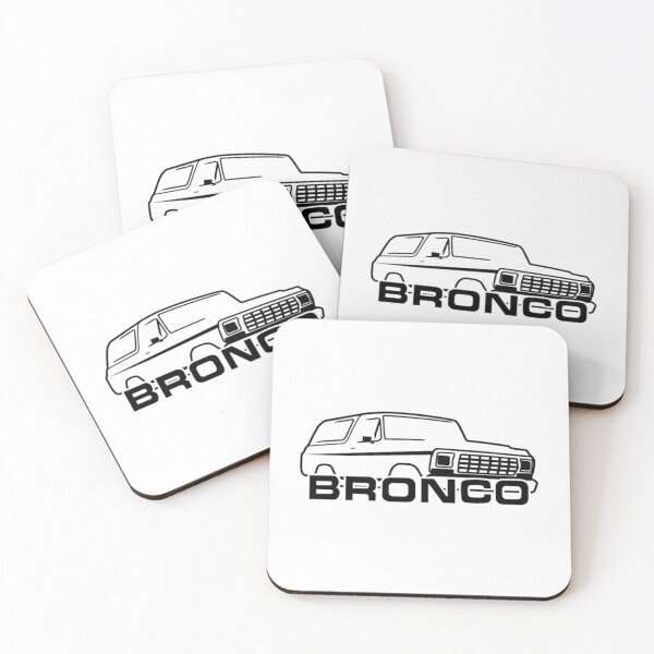 Item preview, 1978-1979 Bronco Side Front wlogo Black Print   designed and sold by DonlyOneDesign.