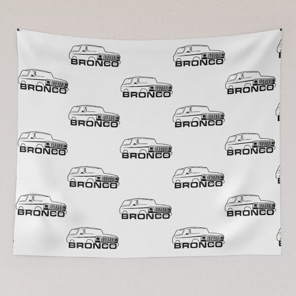 Item preview, 1978-1979 Bronco Side Front wlogo Black Print   designed and sold by DonlyOneDesign.