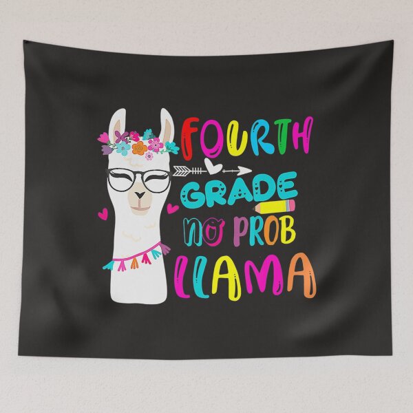 Item preview, Fourth Grade No Prob Llama Teacher Student Back To School  designed and sold by fawsonpnhamme.