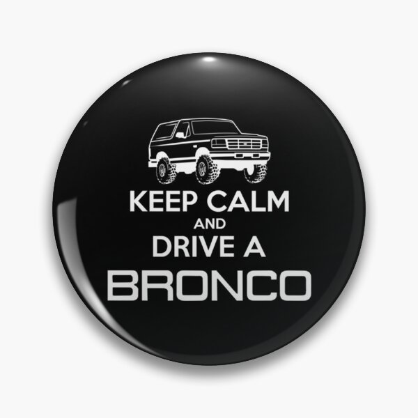 Item preview, 1992-1996 Bronco, keep calm, white print   designed and sold by DonlyOneDesign.