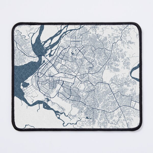 Item preview, Douala City Map of Cameroon - Coastal designed and sold by deMAP.