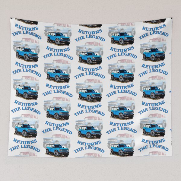 Item preview, 2021 Ford Bronco Velocity Blue 4 Door Off-Road Truck _quot_The Legend Returns_quot_ Design    designed and sold by DonlyOneDesign.