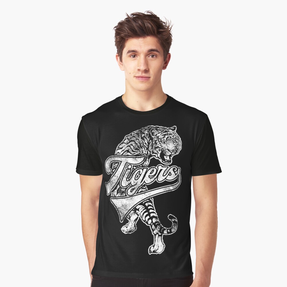  Tigers Mascot T Shirt Vintage Sports Name Tee Design : Clothing,  Shoes & Jewelry