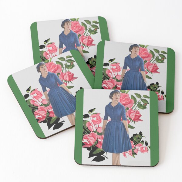 Item preview, Vintage Woman with Floral Framing designed and sold by OhOddrey.