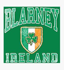 Blarney, Ireland with Shamrock Photographic Print