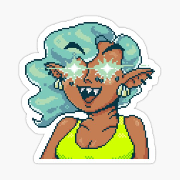 Item preview, celeste awoo (sticker) designed and sold by Robobarbie.