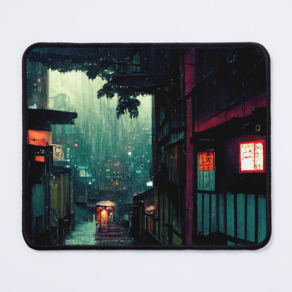 Item preview, Japanese town, Alleyway Lofi Aesthetic No. 4 designed and sold by WolfPack-Art.