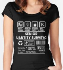 SENIOR QUANTITY SURVEYOR - NICE DESIGN 2017 Women's Fitted Scoop T-Shirt