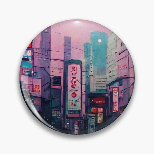 Item preview, Japanese town Lofi Aesthetic No. 13 designed and sold by WolfPack-Art.