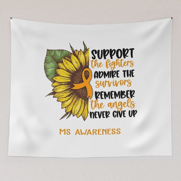Item preview, MS Awareness - Support the Fighters Admire the Survivors Remember the Angels Never Give Up designed and sold by whlrcheryl.