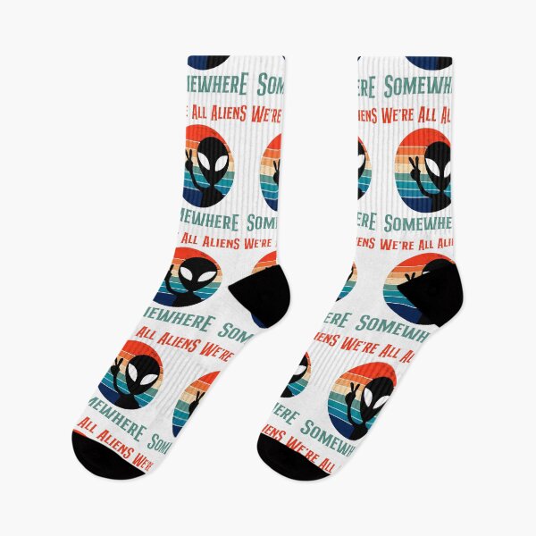 Item preview, Retro We're All Aliens Somewhere designed and sold by GarnersDesigns.