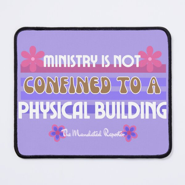 Item preview, Ministry is Not Confined to a Physical Building - Vintage Purple designed and sold by TheReporter1.
