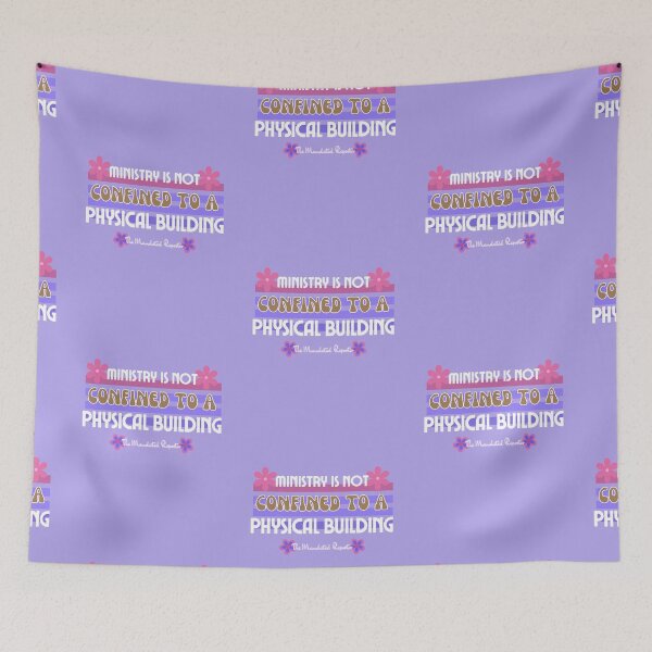 Item preview, Ministry is Not Confined to a Physical Building - Vintage Purple designed and sold by TheReporter1.