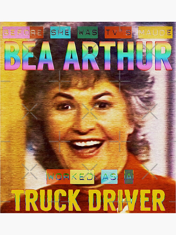 "Mens Funny 80s Tv Bea Arthur Gifts Movie Fans" Sticker for Sale by