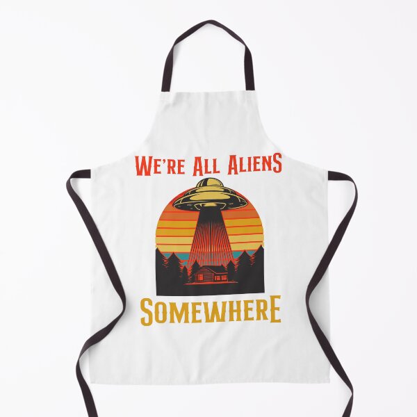 Item preview, Retro We're All Aliens Somewhere, UFO designed and sold by GarnersDesigns.