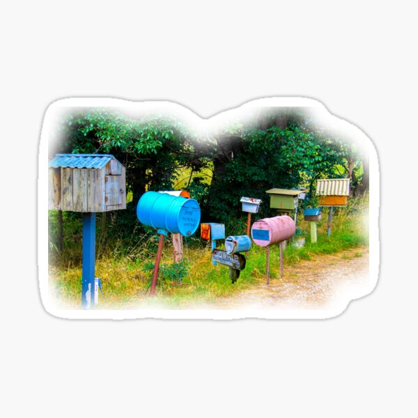 "Country letterboxes, Victoria, Australia" Sticker for Sale by