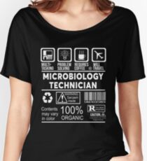 Camiseta ancha para mujer TÉCNICO DE MICROBIOLOGÍA - NICE DESIGN 2017
