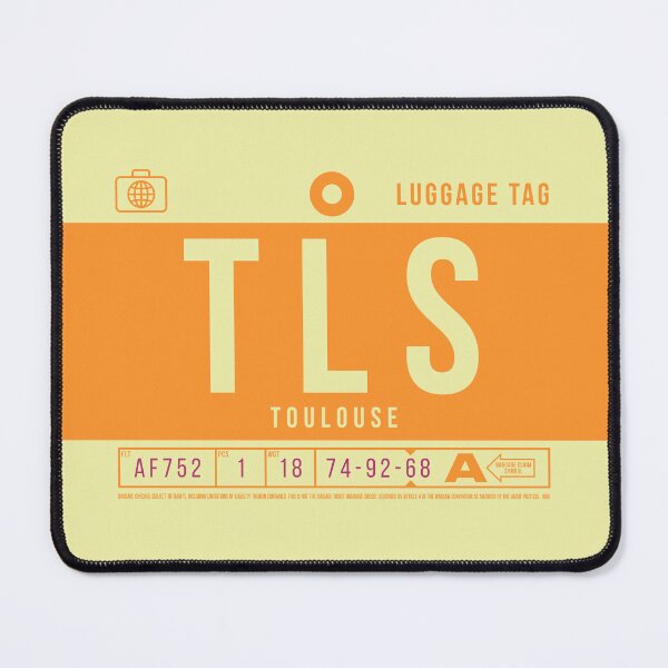 Artikelvorschau, Luggage Tag B - TLS Toulouse France entworfen und verkauft von VoodooCircus.