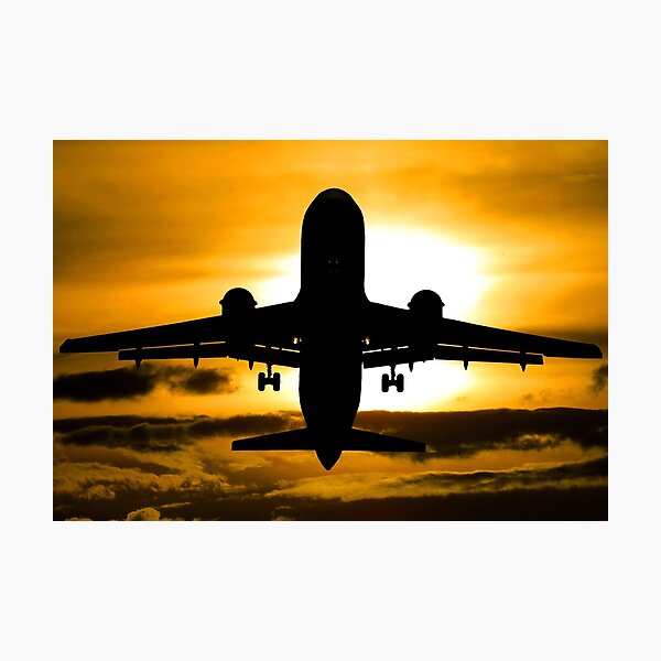 Item preview, AVIATION #33 - Airliner Silhouette at Golden Take-off designed and sold by DEL-Productions.