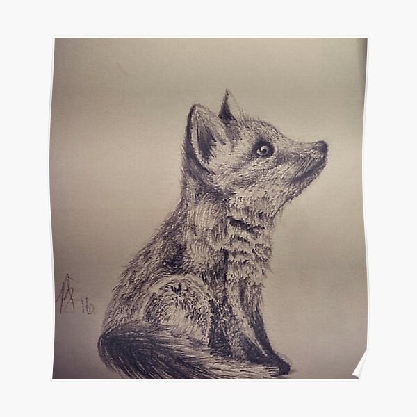 Foxy pup Poster