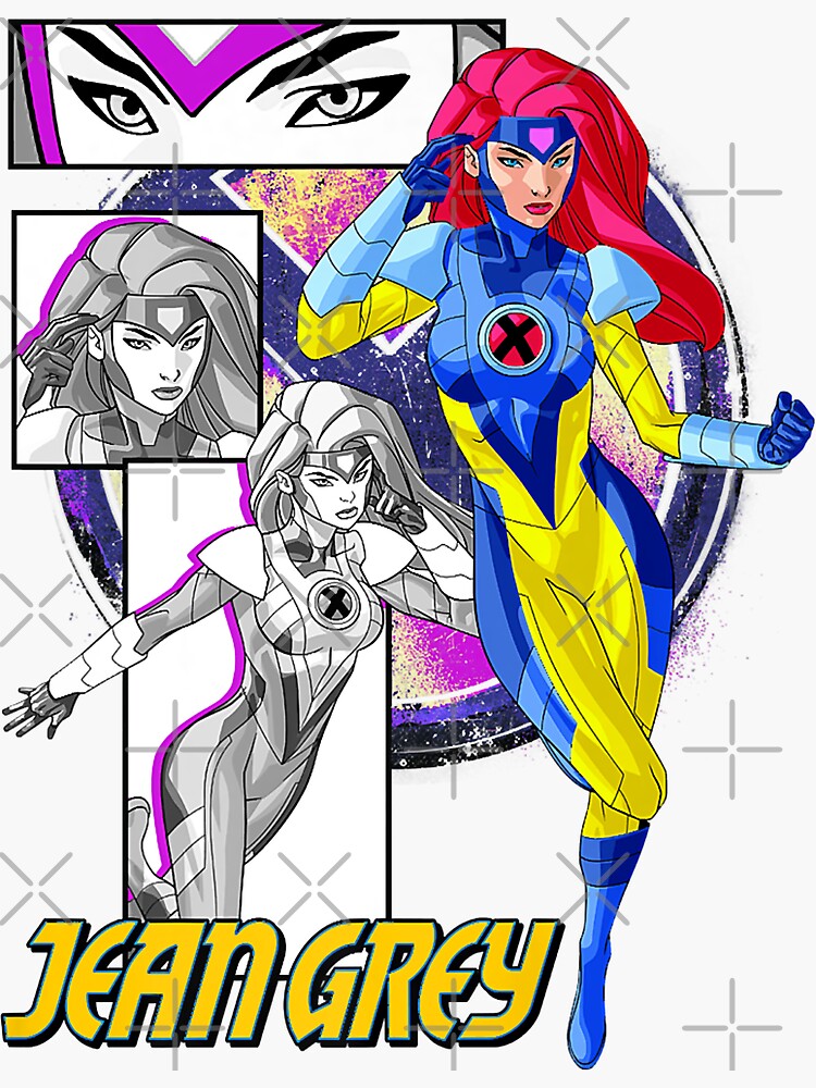 "X Jean Collage Panel Logo" Sticker for Sale by ChimRi | Redbubble
