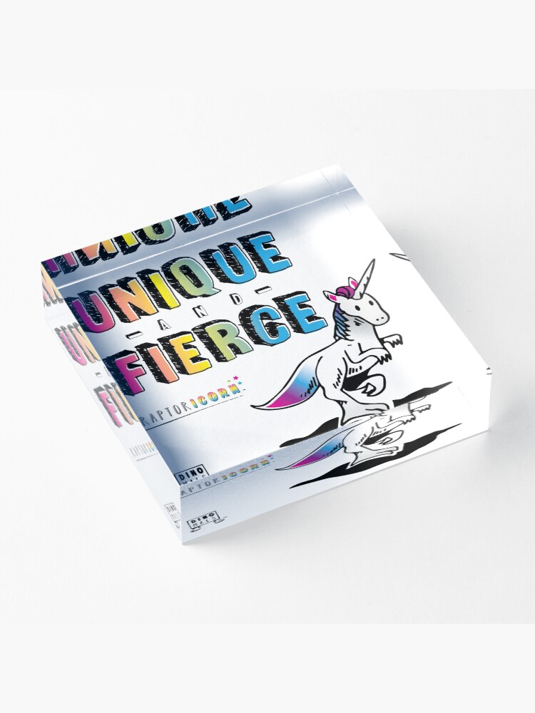 Alternate view of Unique and Fierce Acrylic Block