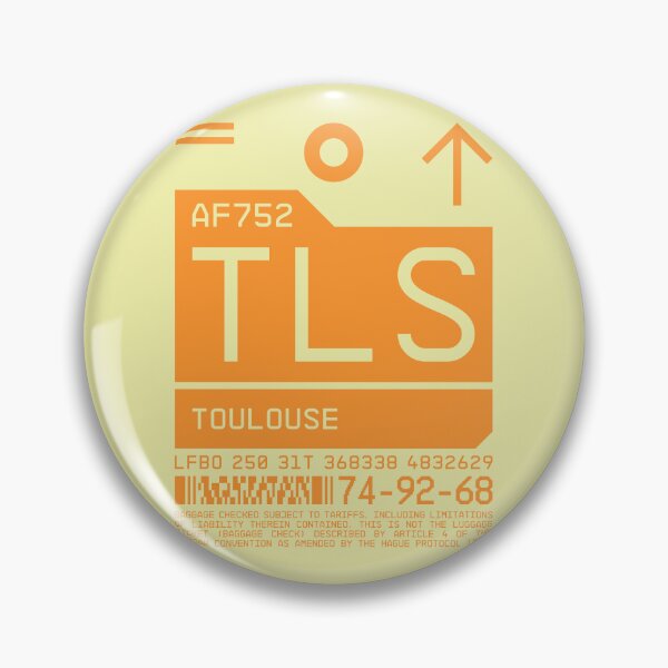 Artikelvorschau, Luggage Tag C - TLS Toulouse France entworfen und verkauft von VoodooCircus.
