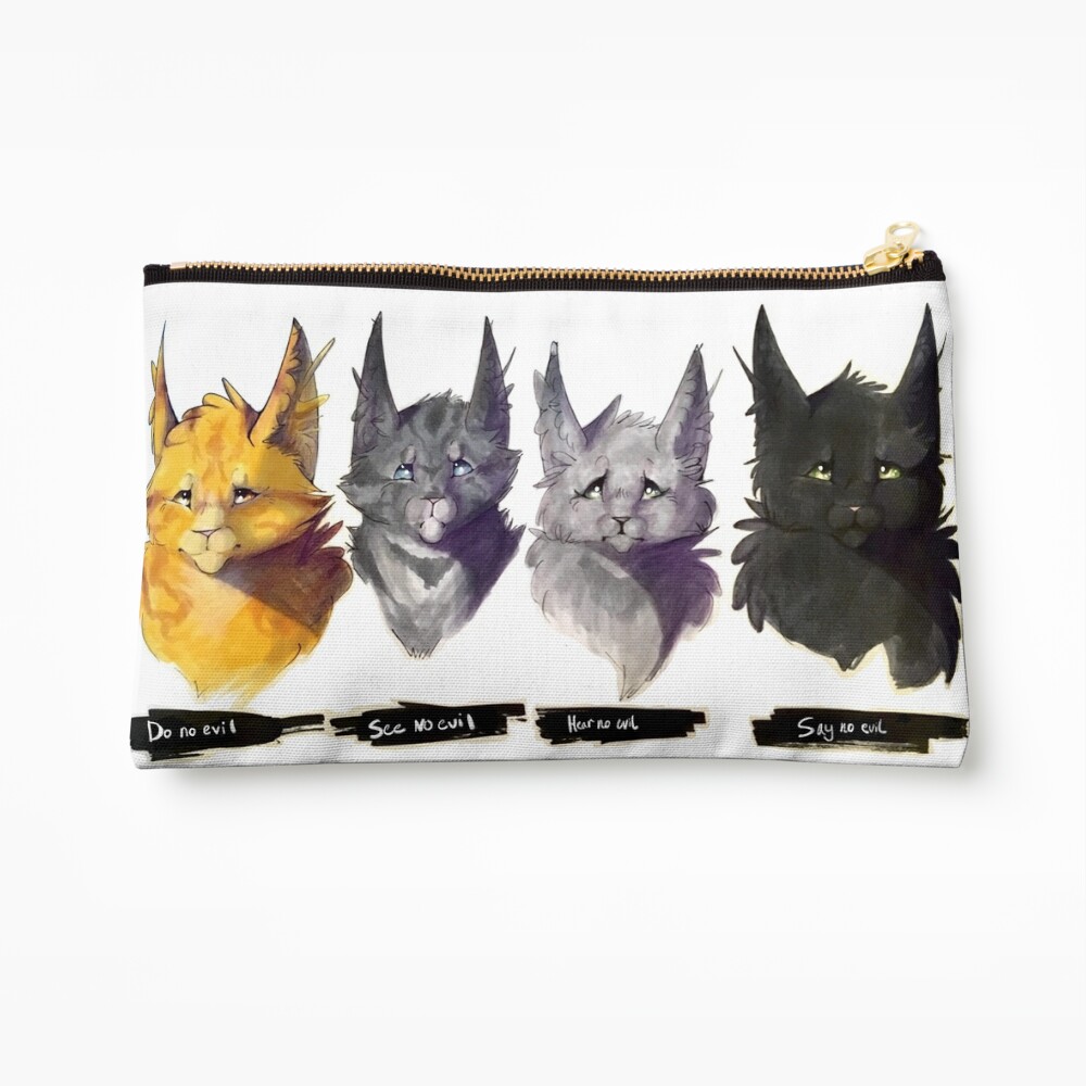 Warrior Cats - Leafpaw Colored Pencil Drawing Zipper Pouch for