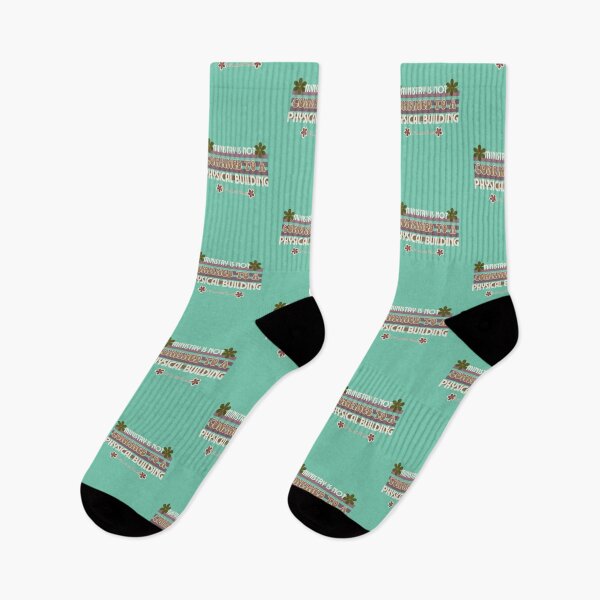 Item preview, Ministry is Not Confined to a Physical Building - Warm Aqua designed and sold by TheReporter1.