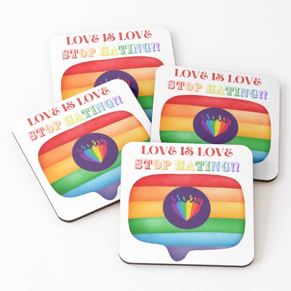 Item preview, LOVE IS LOVE STOP HATING DESIGN BY SAGFABULOUS designed and sold by SagFabulous.