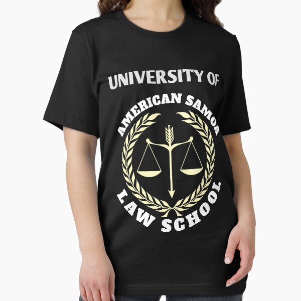 Vista previa del artículo con la obra «Facultad de Derecho de la Universidad de Samoa Americana: idea de regalo de regreso a la escuela, regalo divertido para estudiantes», diseñado y vendido por Aiden Morris.