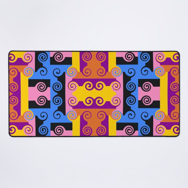 Item preview, Psychedelic Swirly Geometric Seamless Pattern  designed and sold by WinArtDesigns.