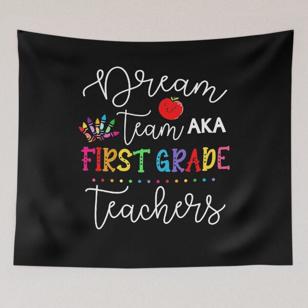Item preview, Dream-Team Aka First Grade Teachers Back To School popular retro teaching designed and sold by elizabethdawnn.