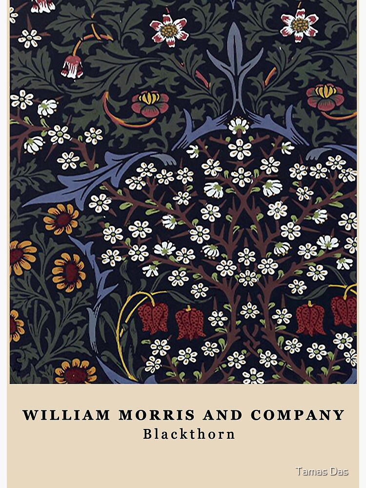 William Morris Exhibition Poster - Blackthorn