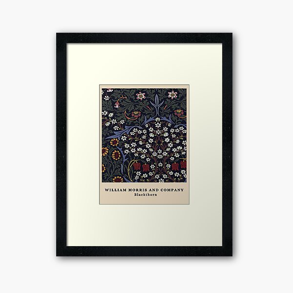 Exhibition William Morris Blackthorn Framed Art Print