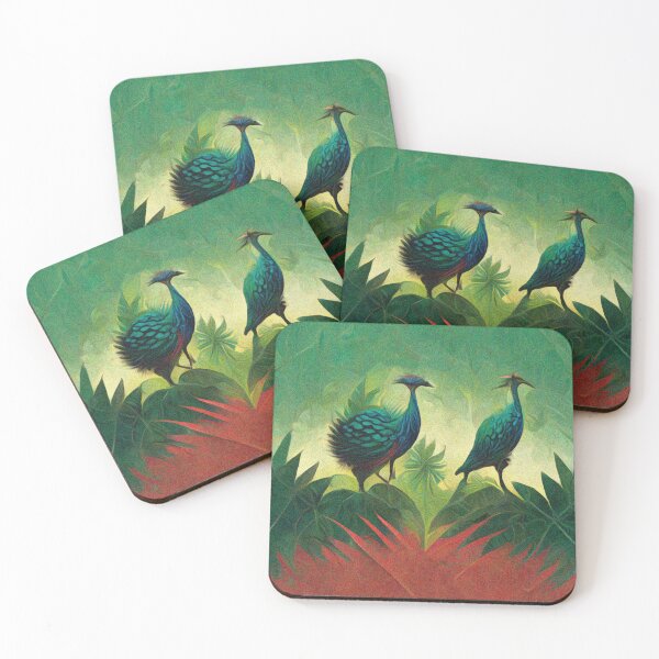 Item preview, Peacocks in the Jungle -Watercolour style   designed and sold by Jane Holloway.