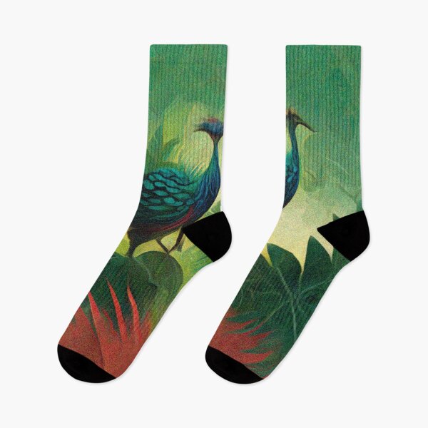Item preview, Peacocks in the Jungle -Watercolour style   designed and sold by Jane Holloway.