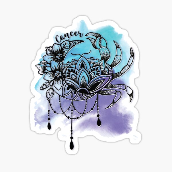 Cancer Crab Sticker