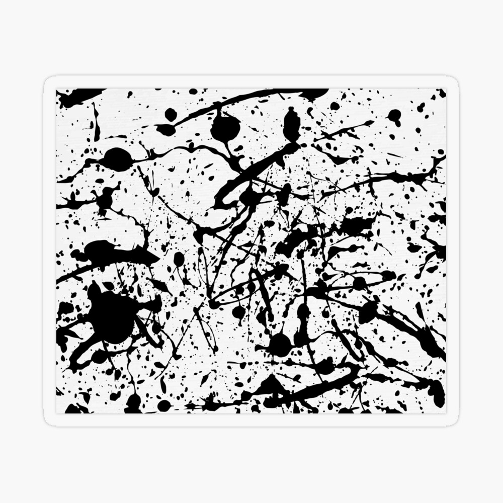 Black Paint Splatter – elegant poster – Photowall