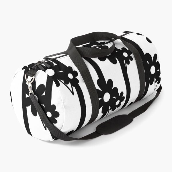 Item preview, Modern Black Flowers and Stripes  designed and sold by SMillustrations.