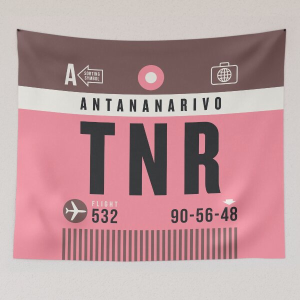 Item preview, Luggage Tag A - TNR Antananarivo Madagascar designed and sold by VoodooCircus.