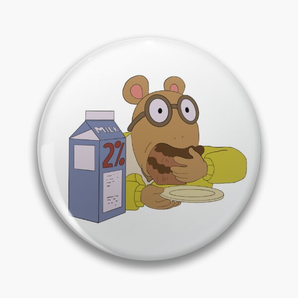 Item preview, Arthur Eating Cake w/Milk designed and sold by cml-stickers.